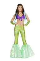 Mermaid Two Piece Set | Iridescent Scale Pants + Tie Top