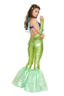 Mermaid Two Piece Set | Iridescent Scale Pants + Tie Top