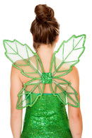 Green Glitter Fairy Wings Costume Accessory