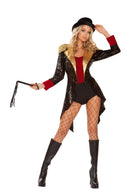 Sequin Ringmaster Coat Set with Whip and Top Hat