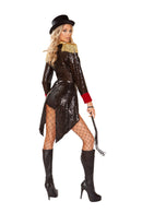 Sequin Ringmaster Coat Set with Whip and Top Hat