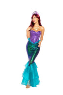 Majestic Mermaid Sequin Corset & Skirt Costume Set