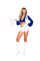 Dallas Cowboys Cheerleader Costume Set Blue White Star