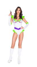 Sexy Space Ranger Romper Set with Gloves