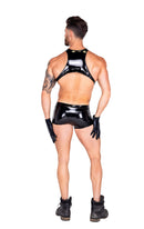 Dark Angel Black Vinyl Harness Set with Feather Wings
