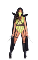 Snake Print Ninja Costume Set With Cape Mask and Holster