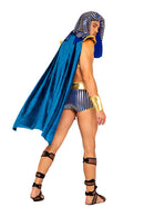 King Pharaoh Gold and Blue Skimpy Five Piece Costume Set