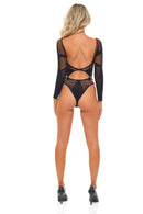 On Chokehold Cut-Out Fishnet Bodysuit
