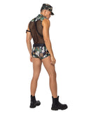 Sergeant Stud Army Mesh Zip Bodysuit Camo Set
