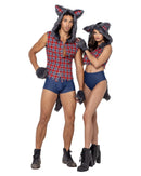Werewolf Costume Set | Faux Fur Hood, Trunks & Gloves