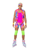 Retro Rollerblade Ken Six Piece Costume Set
