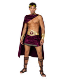 God of Wine Men's Burgundy Costume Set