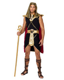 Pharaoh King Five Piece Costume Set Black Gold