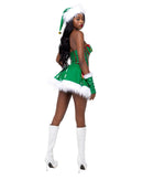 Sexy Elf Vinyl Corset and Skirt Set with Jingle Bell Detail