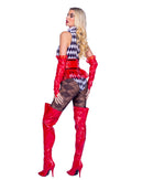 Harlequin Jester Corset Costume Set