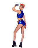 Rosie The Riveter Skimpy Vinyl Costume Set