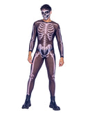 X-Ray Skeleton Catsuit One Piece Halloween Bodysuit