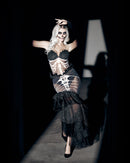 Dark Mermaid Skeleton Gown Set | Sheer Bones Costume