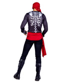 Skeleton Pirate Costume Set Dead Crew Skull Brocade