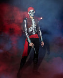 Skeleton Pirate Costume Set Dead Crew Skull Brocade