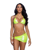 Iridescent Heart Hardware Triangle Bikini Set - view 5