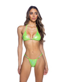 Shimmer Heart Hardware Triangle Bikini Set - view 5
