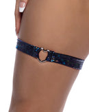 Shimmer Heart Hardware Thigh Garter - view 4