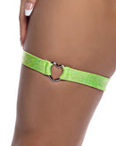 Shimmer Heart Hardware Thigh Garter - view 3