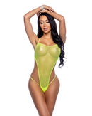 Holographic Fishnet High-Cut Romper - view 5