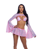 Multicolored Sequin Triangle Top - view 4