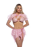 Butterfly and Sequin Puff Sleeve Shrug