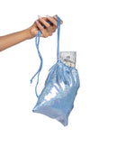 Shimmer Gathered-Top Money Bag