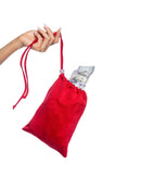 Shiny Drawstring Money Bag