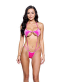 Holographic Dot Velvet Ring One-Piece - view 2