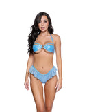 Sheer Flutter Ruffle Bottom