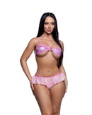 Heart Ring Shimmer Bandeau Bikini Set - view 9