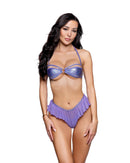Heart Ring Shimmer Bandeau Bikini Set - view 11