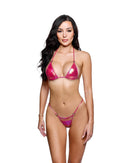Iridescent Foil Ring Triangle Bikini Set - view 2