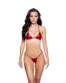 Shimmer Triangle Halter Bikini Set - view 3