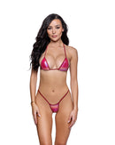 Iridescent Foil Triangle Bikini Set - view 2