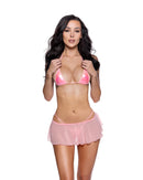 Sheer Mesh Flutter Skirt - view 3
