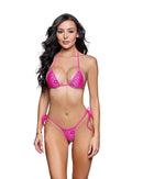 Print Triangle Tie-Side Bikini Set - view 4