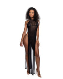 High Slit Long Mesh Gown