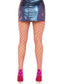 Spandex Diamond Net Tights in Magenta