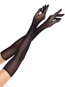 Black Opera-Length Fishnet Gloves