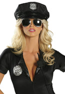 Cop Hat Black Officer Cap with Badge