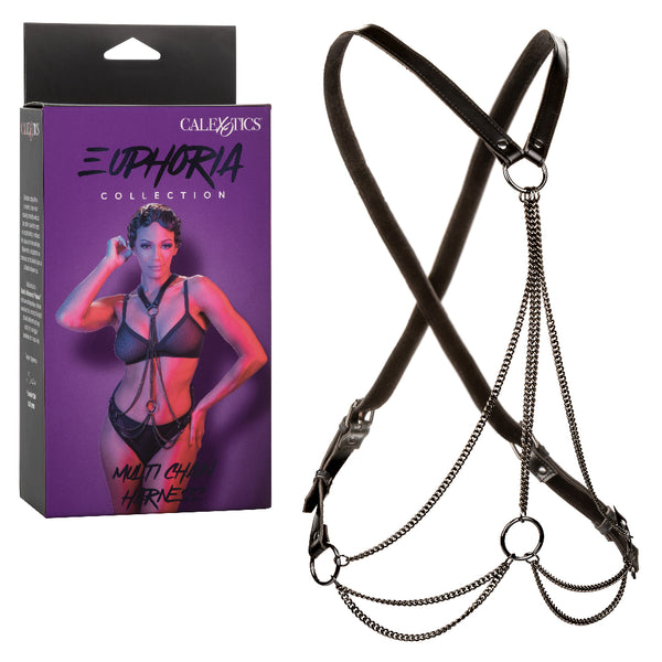 Euphoria Collection Multi Chain Harness in Black