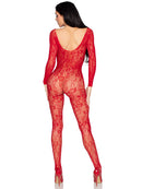 Off-Shoulder Floral Lace Lingerie Jumpsuit - view 4