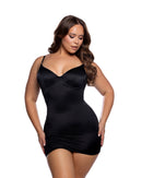 Curvy Size Underwire Satin Slip - view 2