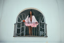 Marabou-Trimmed Sheer Tulle Mini Robe, Curvy Size - view 7